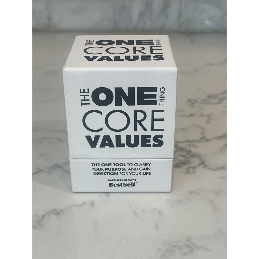 The ONE Thing Core Values Deck‎ BestSelf Personal Development Card Game Purpose